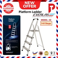 EVERLAST Large Step Platform Ladder EZ Ladder