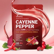 VivoNuCayennePepperStgels240CountwithVitaminED3K2&EtractsGrapeHawthornBeetrootforLegVeinHeartBloodVe
