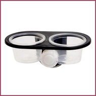 Gecko Food Dish Gecko Water Dish Dispenser with 4 Cups Ledge Accessories Tray for Tarantula Frog Liz