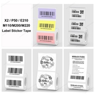 X2 Thermal Label Sticker Adhesive Label Paper Tape 40*30mm 50*30mm for Phomemo M110 M220 M200 Markli