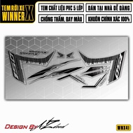 Tem Rời Winner X V2 Mẫu Chữ 150 | WNX41 | Decal Team Dán Xe Máy Đen Đỏ Trắng Chống Nước Chống Xước