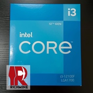 {ReadyStock} Intel i3 12100F Processor CPU 12th gen LGA1700
