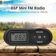 LCD Digital Display Mini Pocket Radio Retro Rechargeable FM Player Receiver [infinij.sg]