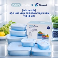 [SVIP] Set of 8 Inochi freezer boxes, Fresh Storage, Safe, many sizes, food boxes, Good heat resista