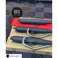 EXHAUST CUTTING STANDARD Y-15ZR/LC135 4S BACK PREASSURE-THRU PREASSURE ORIGINAL BY RED LEO