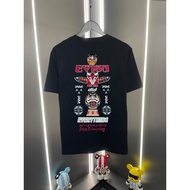 T-shirt Evisu/T-shirt Uniseks Evisu T-shirt bercetak T-shirt perniagaan Baju lelaki tanpa seterika Y