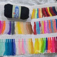 (black/white/ 10- 68) Benang Kait Nona 4ply 40gram Knitting Yarn Crochet 100% Arcrylic Yarn