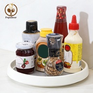 Popubear  Spice Bottle Carousel Kitchen Countertop Organizer Rotating Spice Rack Organizer – 360° Sp