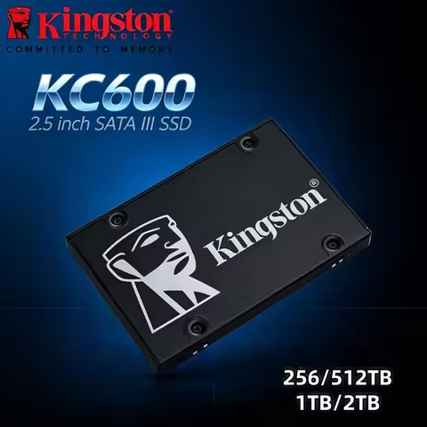 Kingston KC600 1TB 2TB 2.5 Inch SATA 3 SSD Max 550MB/s Read Shockproof Low Noise Internal Solid Stat
