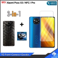 Xiaomi 3in1 Tempered Glass Package F5 5Gpoco X5 5G X5 Propoco F4 5Gpoco X3 X3 NFC X3 Pro X3 GTpoco M