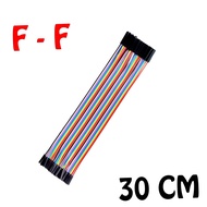 40pcs 30cm Dupont Cable 30cm 2.54mm 1pin 1p-1p Female to Female jumper wire