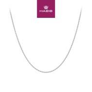 HABIB 375/9K White Gold Necklace 040 GDS 375WG