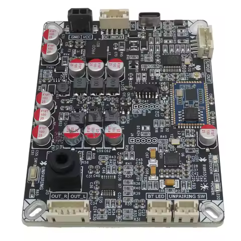 QCC5171 Bluetooth 5.3 Wireless Audio Receiver ES9018K2M Decoder Board Coaxial Fiber AUX Output DC5V