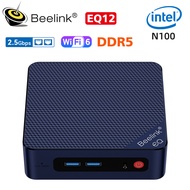 New Beelink EQ12 Intel 12th N100 Mini PC Windows 11 DDR5 8GB/16GB 500GB NVME SSD Quad-Core 2.4G/ 5G WiFi6 Bluetooth 5.2 HDMI Type-c Gigabit Internet Mini Computer