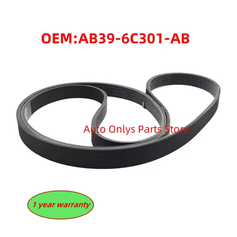 1pc New AB39-6C301-AB AB396C301AB AB3Z8620A Car Engine Fan Belt For Ford Ranger T6 Mazda BT-50 2.2L 