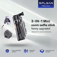 【SPLGAN】New Zoom Mini Selfie Stick Bluetooth Remote Control Zoom Selfie Stick for Vlog Multifunction