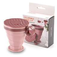 With Mouthwash Cup Rope Silicone Folding Water Cup Portable Folding Lid Travel Coffee Cup Cup Portab