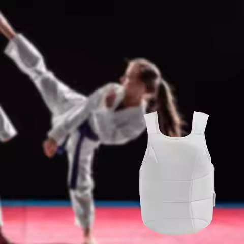 Boxing Belly Protector PU Leather EVA Chest Shield Armour Vest Multi Purpose Training Gear for Karat