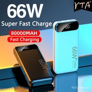 66W Super Fast Charging 80000mAh Power  for HW P40 Laptop Power Portable External Baery Charger For 1phone MI