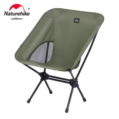 Naturehike YL08 Moon Chair Outdoor Camping Hiking Fishing Folding Chairs Iron Portable Tear Resistan
