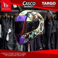 MT TARGO CRAZY DOG FULL FACE SINGLE VISOR MOTORCYCLE HELMET