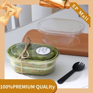 SP MaII-(280ml/500ML)50pcs Transparent Oval Cake box Tiramisu Box 280ml/ Kotak Bekas Cheese kek/Beka