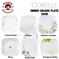 Corelle square dinner plate 26cm made in USA 100% original corelle
