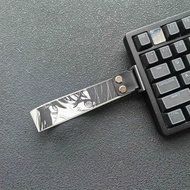 Anime Devil's Eye Keyboard Ribbon Strap for Wooting 60HE ATK68 Nylon PU Strap with 3M Tape & Screws