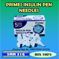 Primes Disposable Insulin Pen Needles-5mm 31G