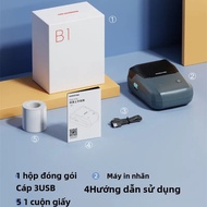 Máy In Nhãn Nhiệt Bluetooth Bỏ Túi Niimbot B1 Máy Dán Nhãn Tự Dính Giấy A5 In Thủ Công