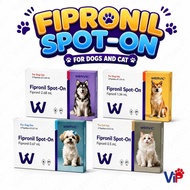 WERVIC Fipronil Spot On Dog Cat Topical Care for Fleas and Lice