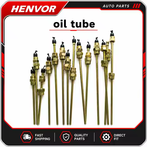 High Pressure Diesel Fuel Injection Test Pipe 6x2mm 600/800mm M12 M14 for Injection Pump Test Bench