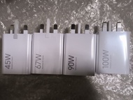 Xiaomi 小米紅米原裝充電器Charger 33W/45W/ 67W /90W/ 100W (三腳頭英規插香港版本）