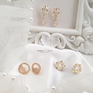 [READY STOCK] S925 Silver Flower Series INS Earrings Ear Studs A005 A006 A007