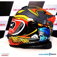 หมวกกันน็อคเต็มใบ ID SPARTAN BT ลายใหม่ล่าสุด 2024 **รองรับการติดตั้งบลูทูธ**