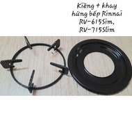 Kiềng+khay hứng bếp ga dương Rinnai RV-615 Slim RV-715 Slim