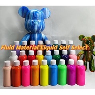 SG Seller DIY Fluid Bear Coloring Paint Fluid Painting Bear Brick Mix &amp; Match Coloring Create Your Own DIY Bearbrick Toy