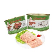 长城牌火腿猪肉午餐肉罐头Great Wall brand canned ham and pork luncheon meat 397g