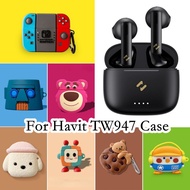 【Fast Shipment】For Havit TW947 Case Tide Cool  Cartoon Series for Havit TW947 Casing Soft Earphone Case Cover