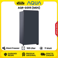 AQUA KULKAS 1 PINTU AQR-D205(MDS) Giant Freezer 23 Liter Menggunakan refrigerant R600a  Low Watt Gar