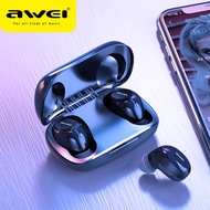 Awei True Wireless Sports Earbuds T20,AWEI T20 Touch Control Earbuds TWS Bluetooth 5.0 HiFi Sound Mini In-Ear Headphones