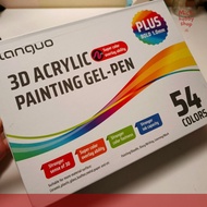 (Pre-Owned) Languo 3D Acrylic Painting Gel Pen 54 Colors