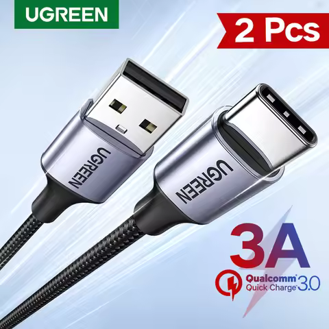 UGREEN 2 Pack USB C Cable USB Type C Charging Cable 3A for Xiaomi Realme Samsung Fast Charging USB C