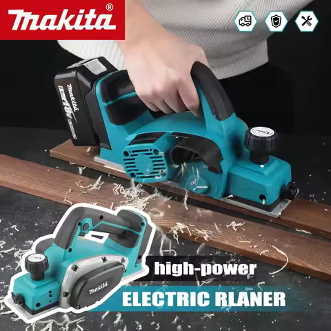 New 2025 Makita Electric Planer - Household Handheld Woodworking Planer - Multi functional Electric 