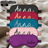 1pc Custom Eye Mask,Your Name Designs Light Blocking Sleep Mask For Airplane Travel Shift Work For W