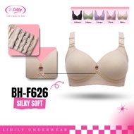 Lidily - Jumbo Underwire Bra F626 Silky Soft Cup B Size 36–46 3-Hook WideTALI