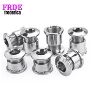 【FRDE】5 Pairs Stainless Steel Crankset Bolts Crank Bolts Chainring Bolts Silver