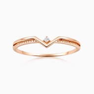 戒指 18K 純粹貴族 小鑽戒 線戒 Margaret 限量優惠6支