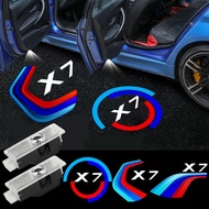 2PCS LED Car Door Welcome Light Projector Courtesy Ghost Shadow Lamp for BMW X7 2019-2026 G07 xDrive