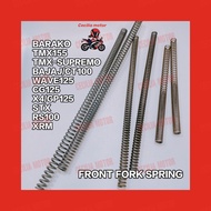MOTORCYCLE FRONT FORK SPRING BARAKO TMX155/SUPREMO BAJAJ/CT100 BARAKO175 WAVE CG125 STX RS100 XRM X4